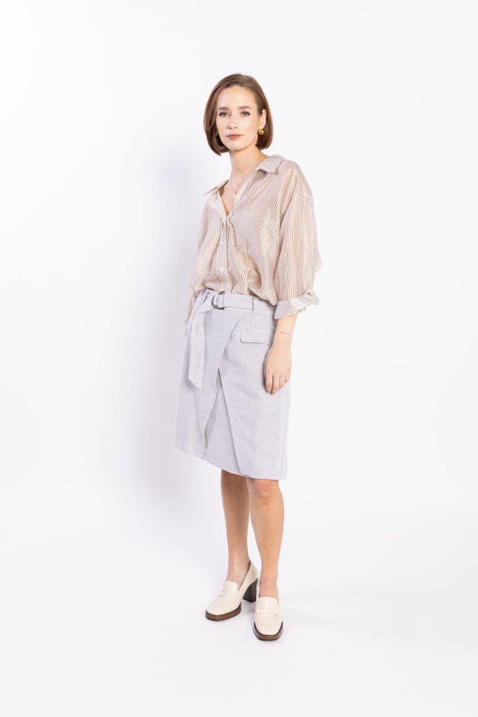 LOUGHLIN - Sundown Shirt - Natural Stripe