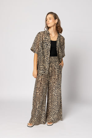 8038 - Piza Shirt - Zebra Print