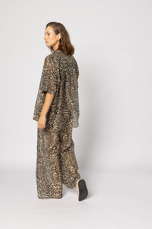 8038 - Piza Shirt - Zebra Print