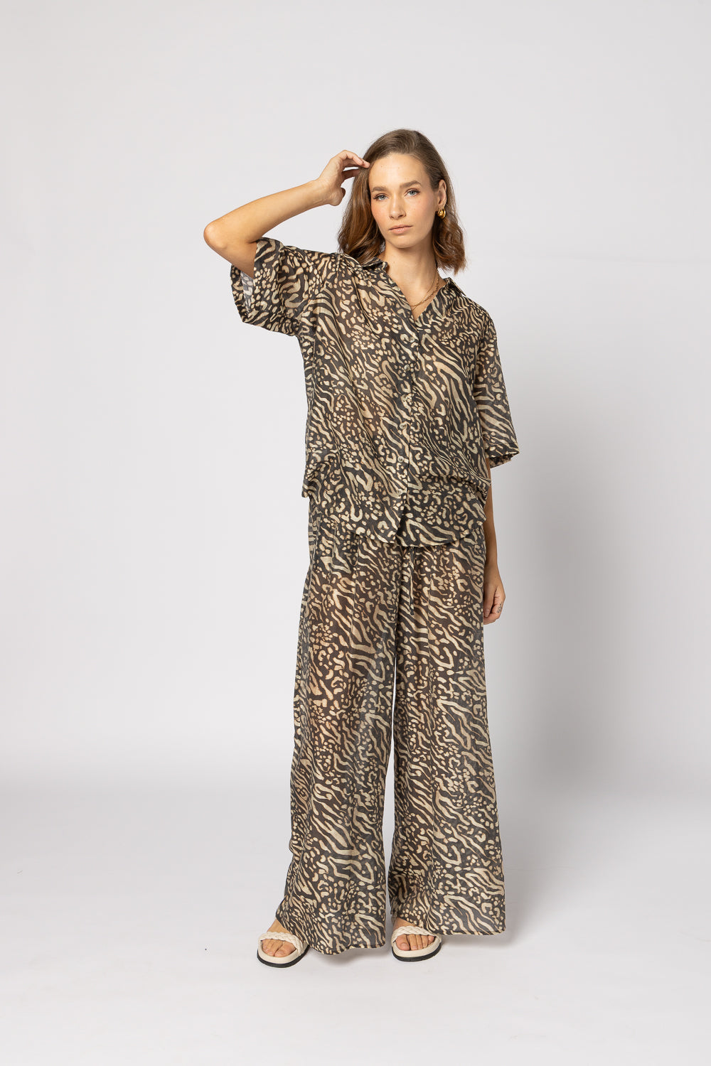 4062 - Pilazzo Pant - Zebra Print