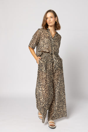 8038 - Piza Shirt - Zebra Print