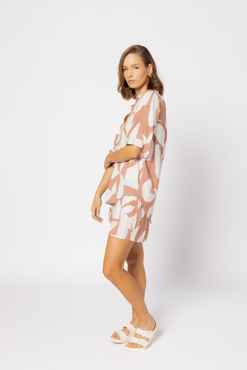 8038 - Piza Shirt - Amber Geo