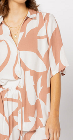 8038 - Piza Shirt - Amber Geo