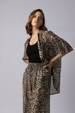 8038 - Piza Shirt - Zebra Print