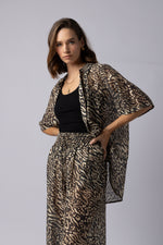 8038 - Piza Shirt - Zebra Print
