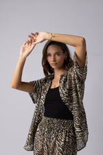 8038 - Piza Shirt - Zebra Print