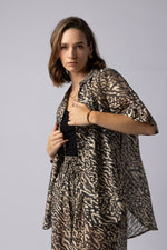 8038 - Piza Shirt - Zebra Print
