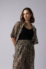 8038 - Piza Shirt - Zebra Print