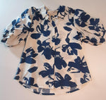 8039 - Haven Shirt - Blue Flower