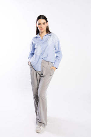 4068 - Beau Pant - Putty/Ivory