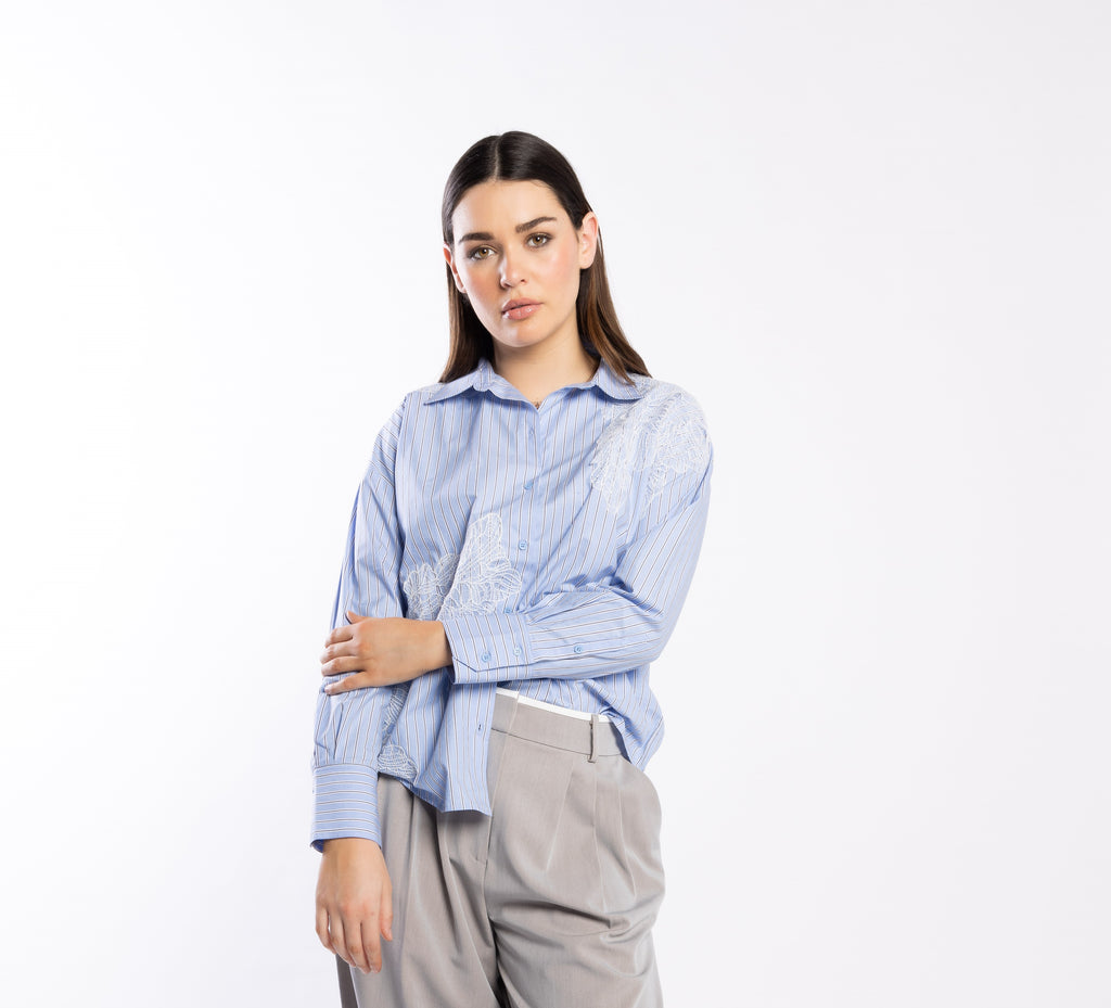 8044 - Marianne Shirt - Cornflower