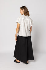 8047 - Fonze Shirt - White/Black Stripe
