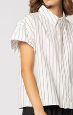 8047 - Fonze Shirt - White/Black Stripe