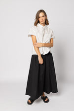 8047 - Fonze Shirt - White/Black Stripe
