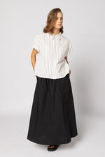 8047 - Fonze Shirt - White/Black Stripe