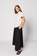 8047 - Fonze Shirt - White/Black Stripe