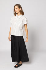8047 - Fonze Shirt - White/Black Stripe