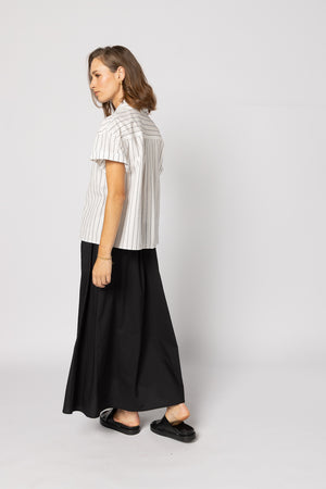 8047 - Fonze Shirt - White/Black Stripe