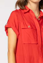 8049 - Lynn Shirt - Fire Red