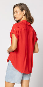 8049 - Lynn Shirt - Fire Red