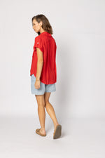 8049 - Lynn Shirt - Fire Red