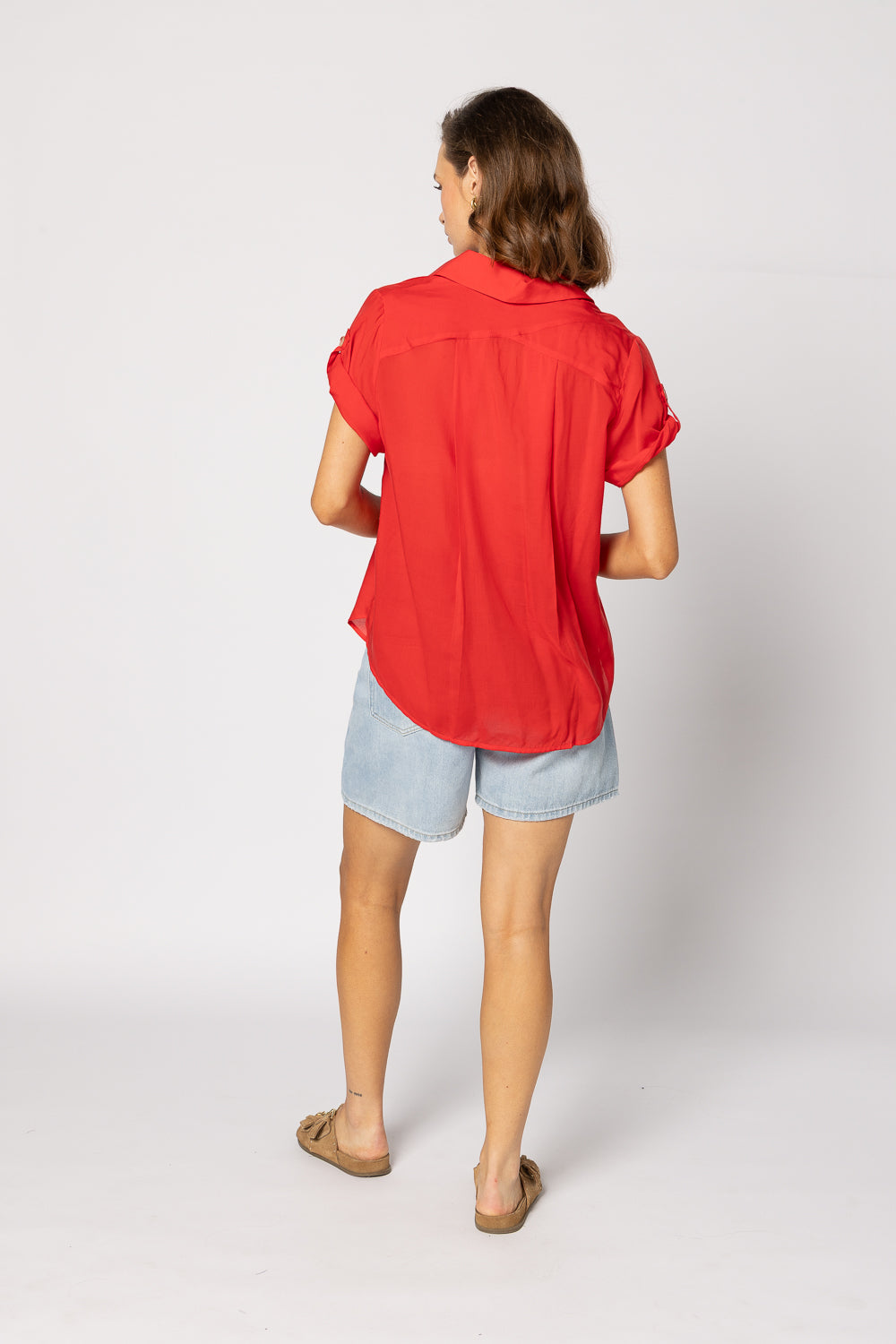 8049 - Lynn Shirt - Fire Red