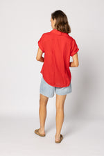 8049 - Lynn Shirt - Fire Red