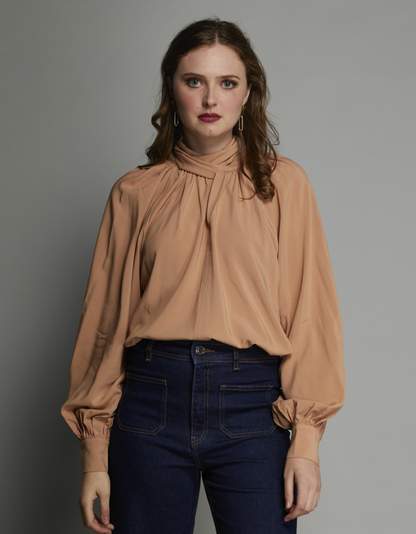 1102 - Hay Blouse - Tawny