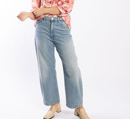 9036 - Barrel Leg Jean - Vintage Blue