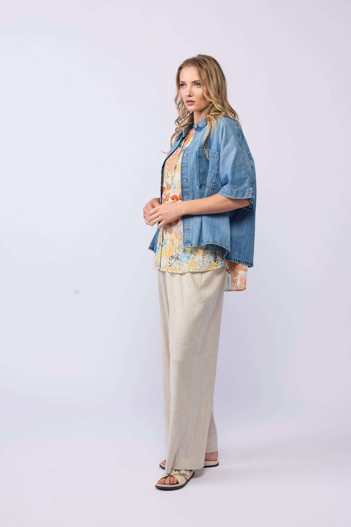 TORI DENIM SHIRT - BLUE WASH