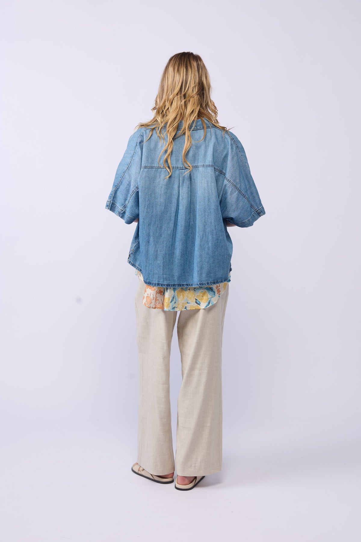 TORI DENIM SHIRT - BLUE WASH