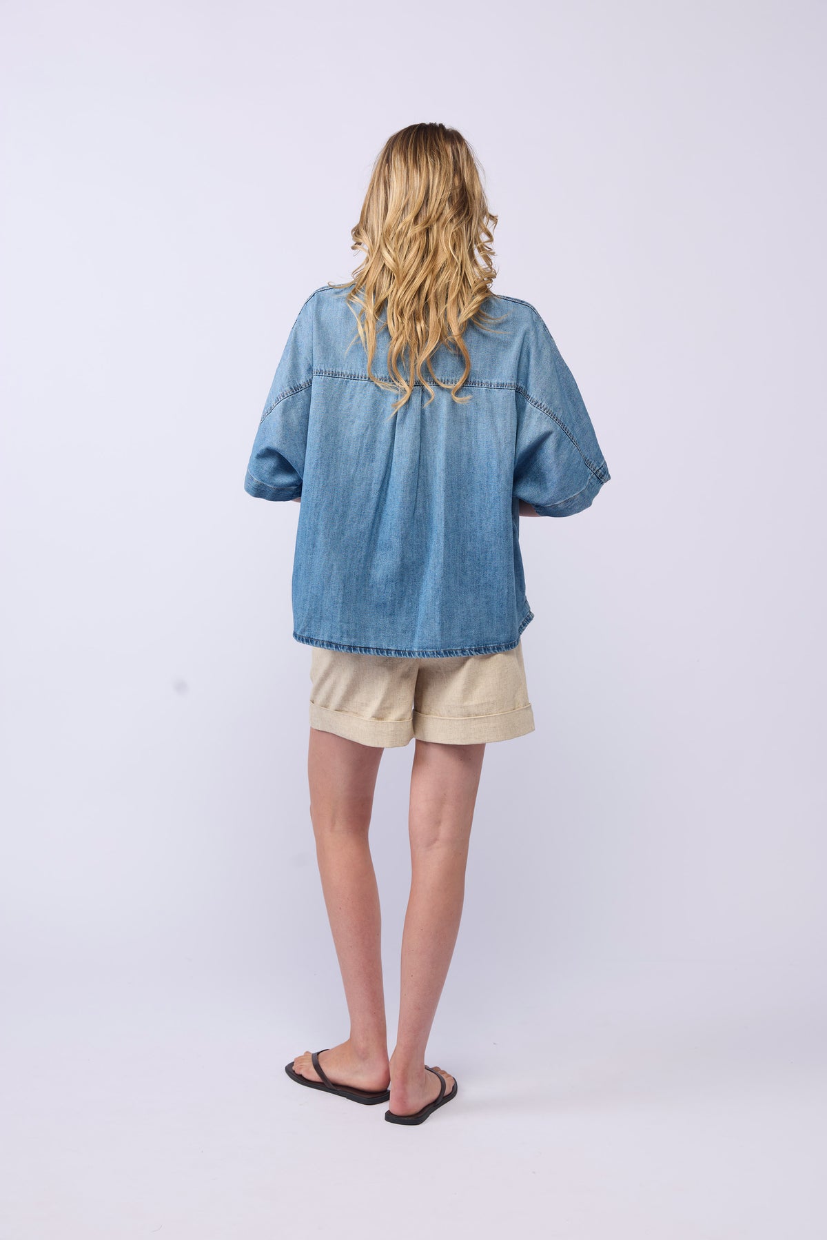 TORI DENIM SHIRT - BLUE WASH