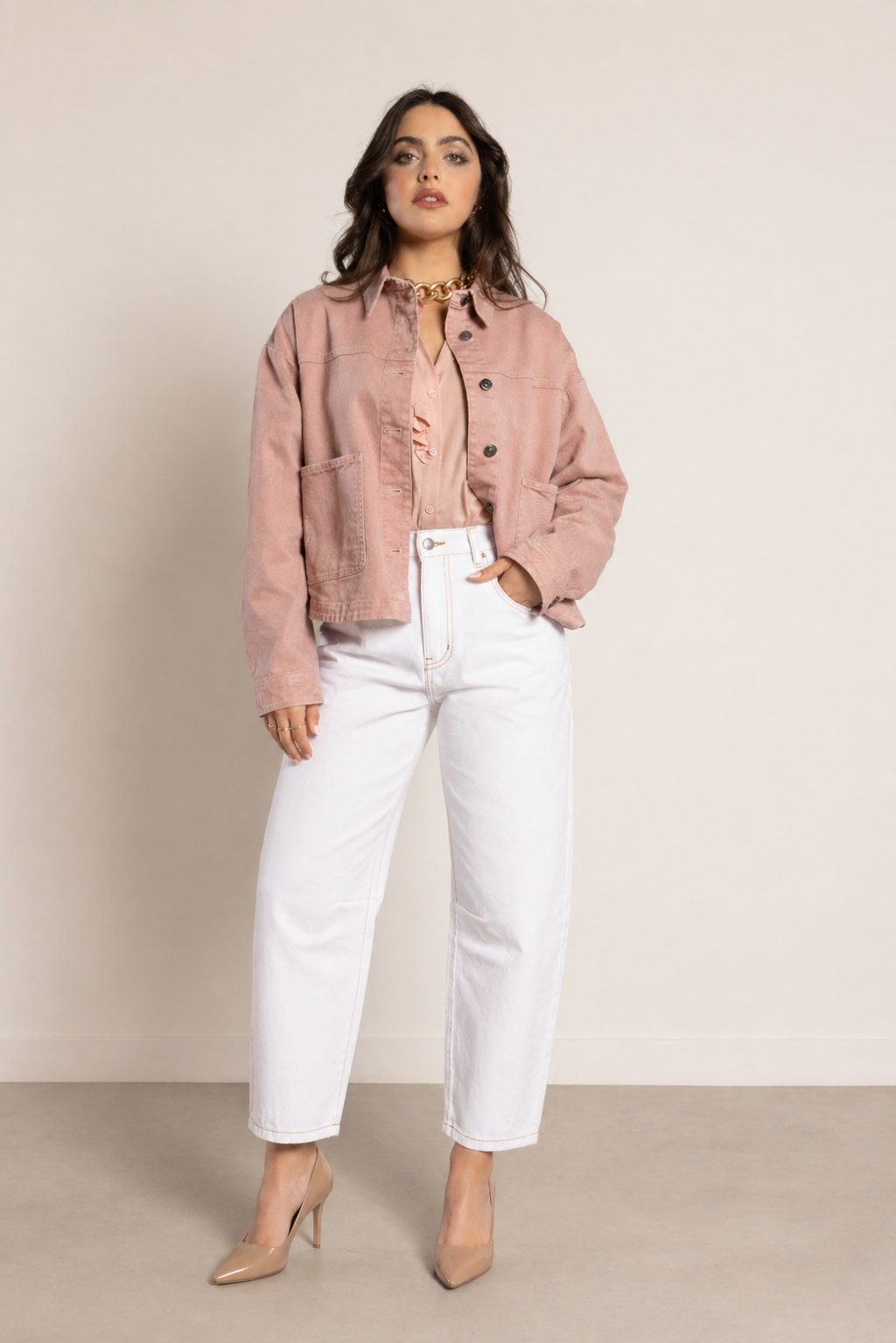 9036 - Barrel Jean - Off White