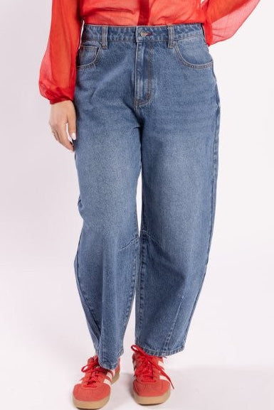 9036 - Barrel Jean - Indigo Blue