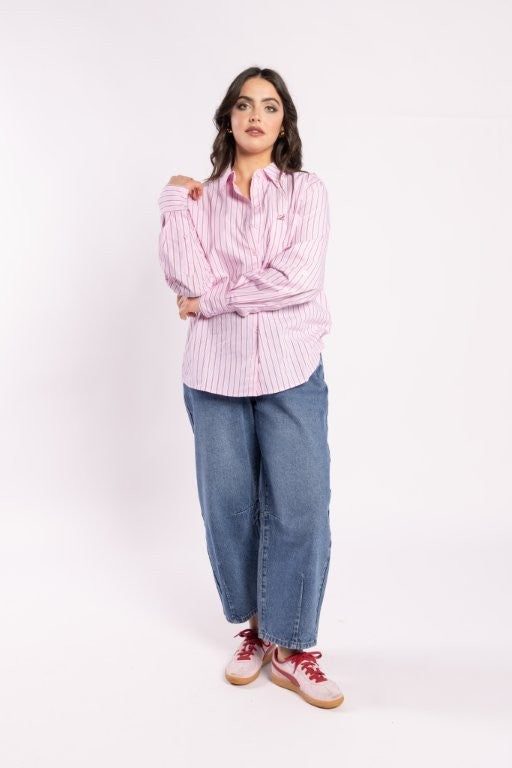 8036L - The Shirt - Pink Stripe
