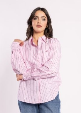 8036L - The Shirt - Pink Stripe