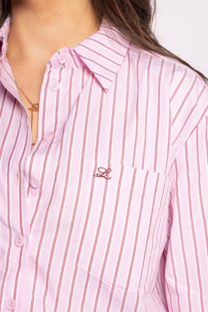 8036L - The Shirt - Pink Stripe