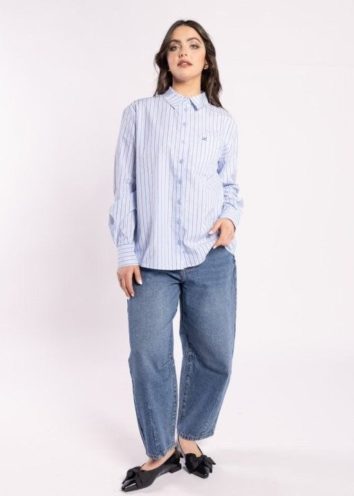 9036 - Barrel Jean - Indigo Blue