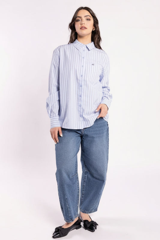 9036 - Barrel Jean - Indigo Blue