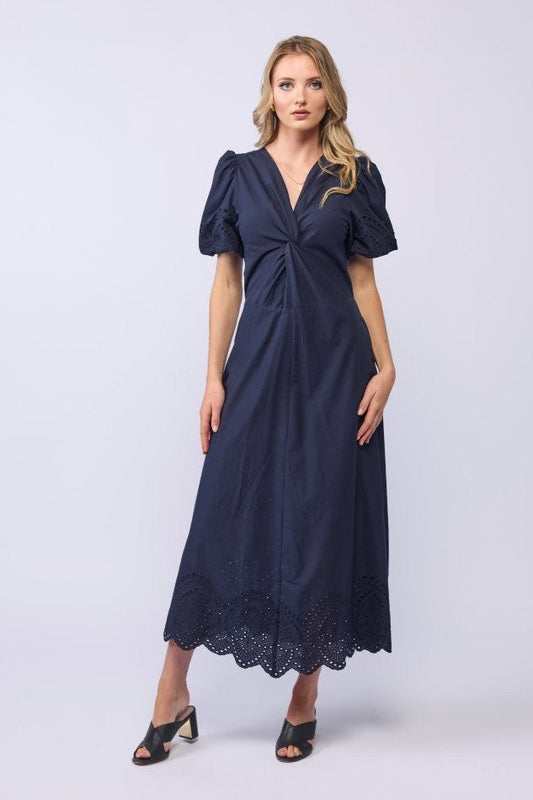 HALO DRESS - INK EMBROIDERY