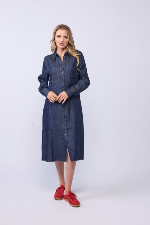 2211 - Denver Dress - Dark Denim