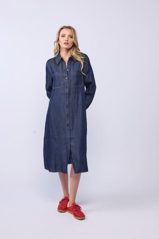 2211 - Denver Dress - Dark Denim