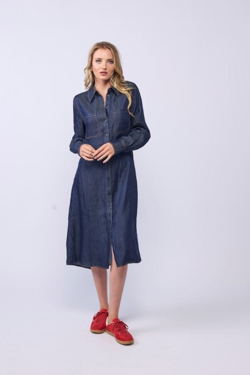 2211 - Denver Dress - Dark Denim