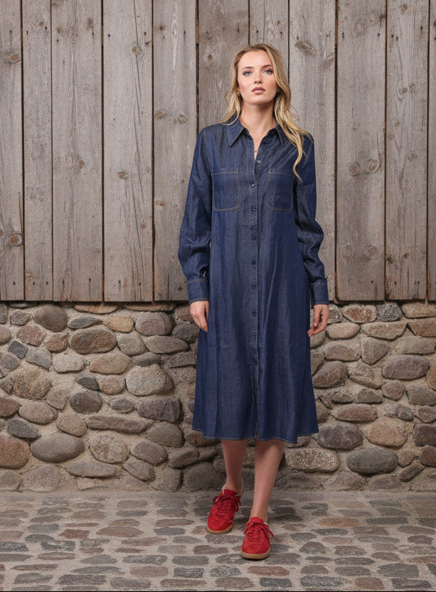 2211 - Denver Dress - Dark Denim