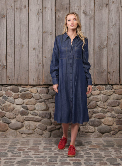 2211 - Denver Dress - Dark Denim