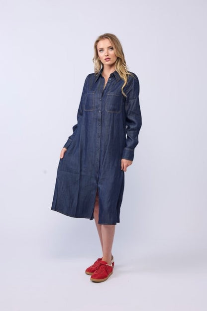 2211 - Denver Dress - Dark Denim