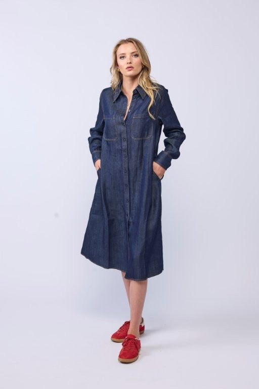 2211 - Denver Dress - Dark Denim