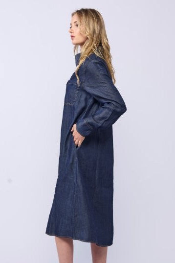 2211 - Denver Dress - Dark Denim