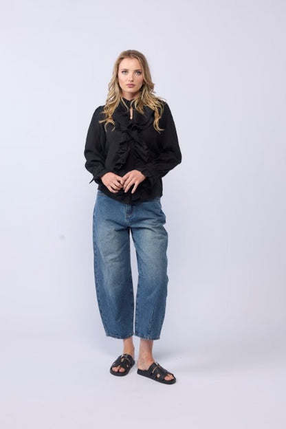 1302L - Willow Blouse - Black