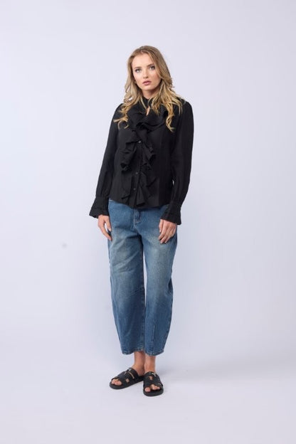 1302L - Willow Blouse - Black